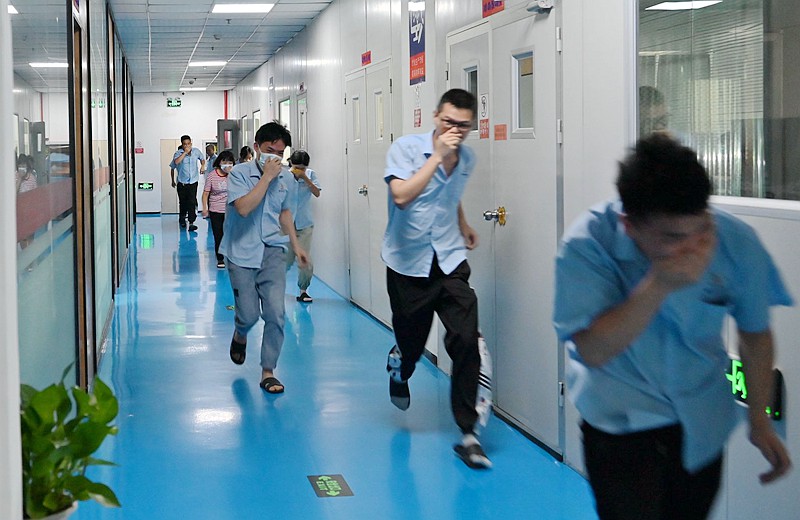 火災(zāi)現(xiàn)場演練